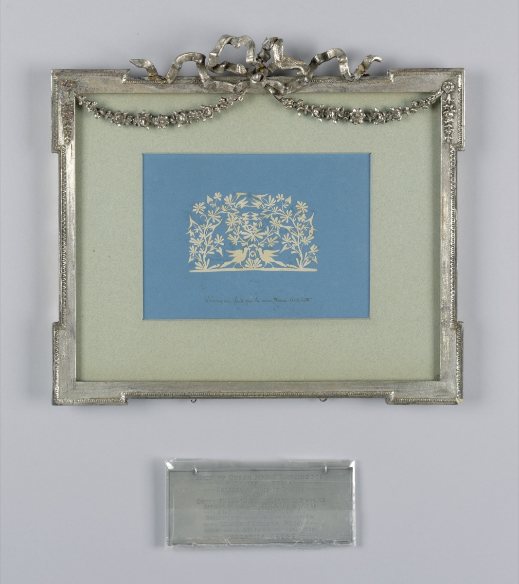 Floral Design with Birds — Marie Antoinette, Queen of France, French, 1755 - 1793