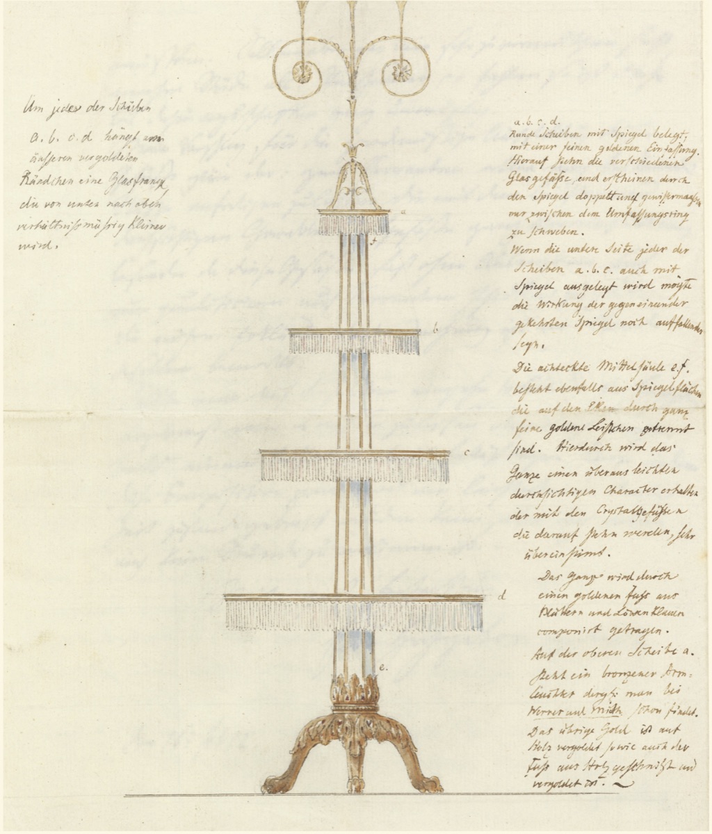 Design for a Display Stand — Karl Friedrich Schinkel, German, 1781–1841
