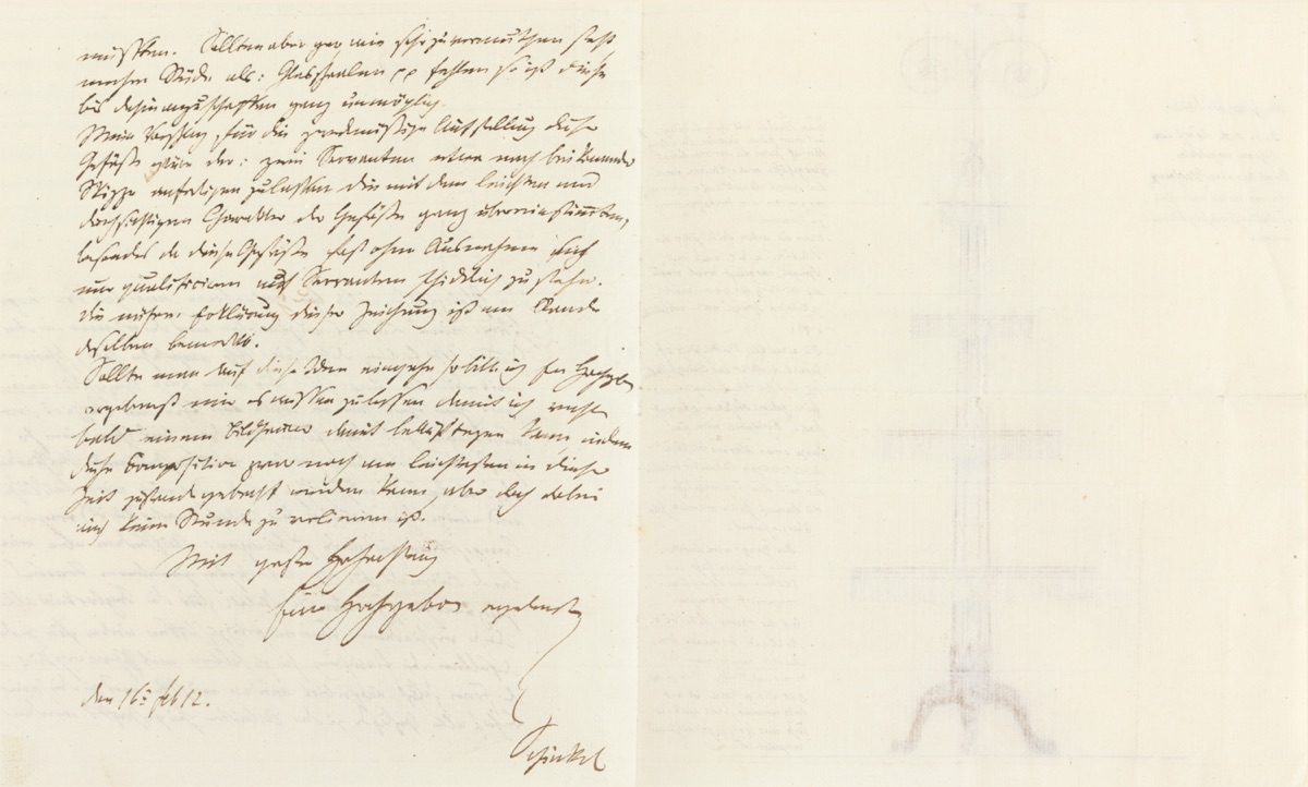Design for a Display Stand — Karl Friedrich Schinkel, German, 1781–1841