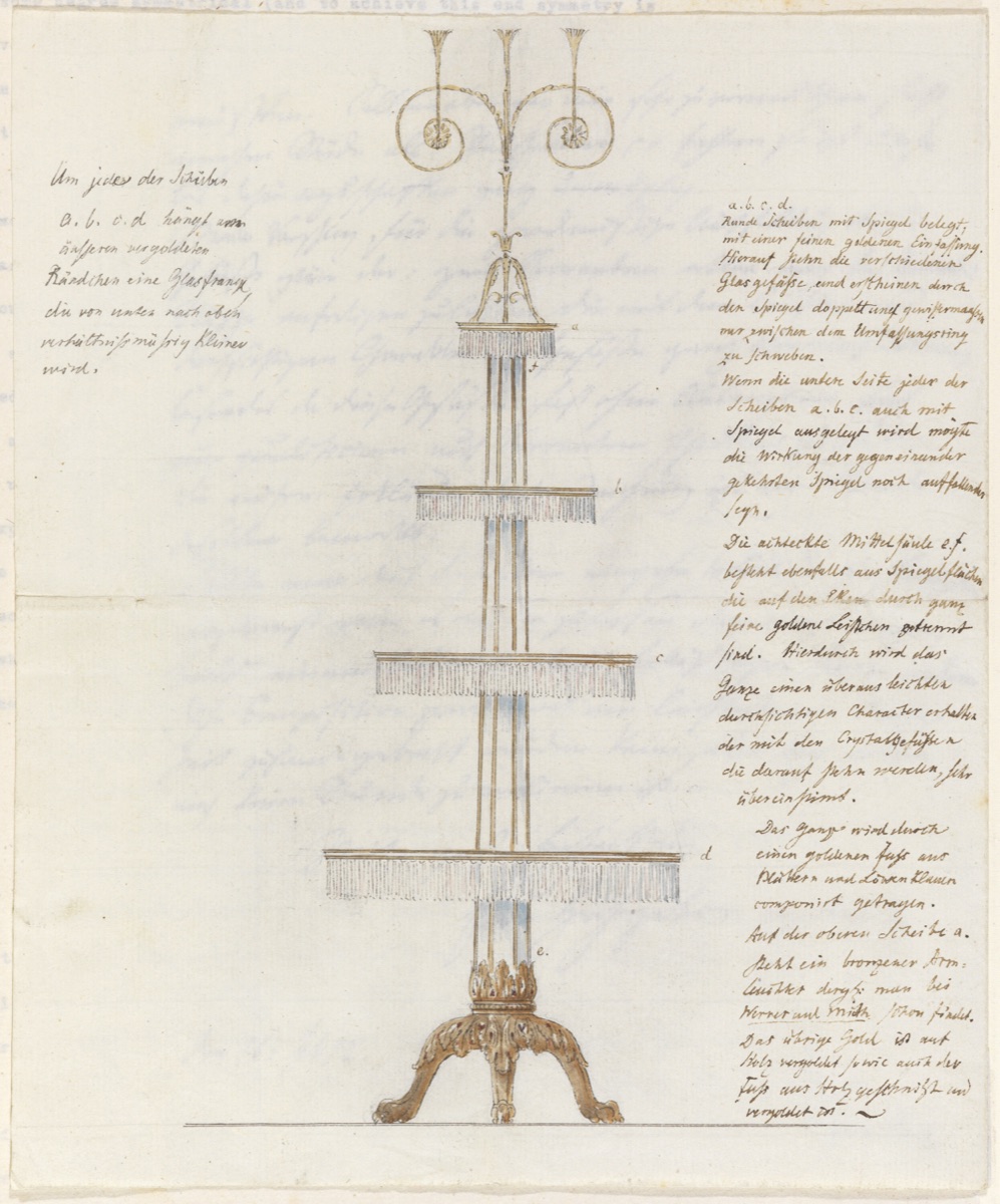 Design for a Display Stand — Karl Friedrich Schinkel, German, 1781–1841