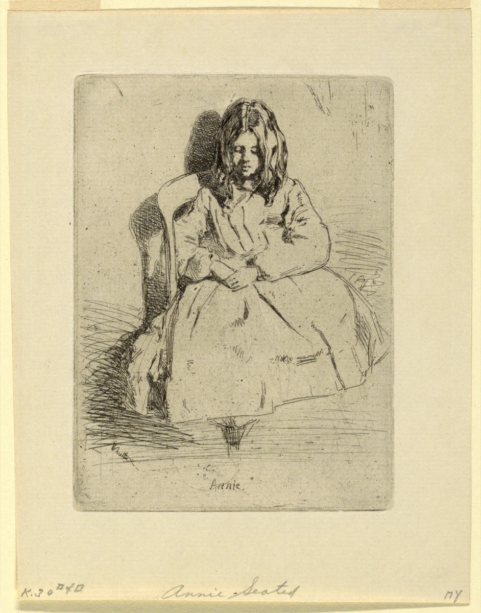 Annie, Seated — James McNeill Whistler, American, 1834–1903