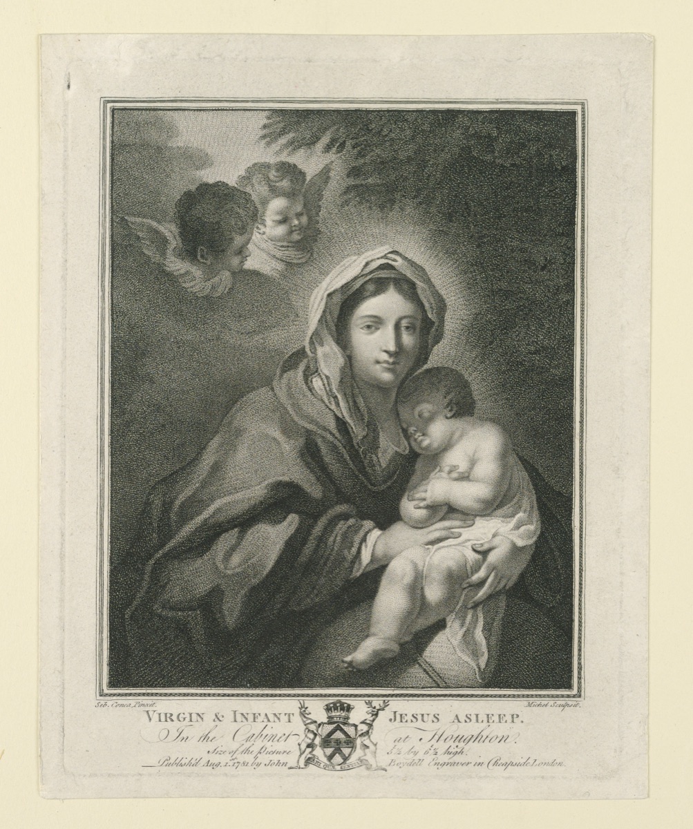 The Madonna With Sleeping Child — Jean-Baptiste Michel, French, 1748 - 1804; John Boydell, British, 1719 – 1804