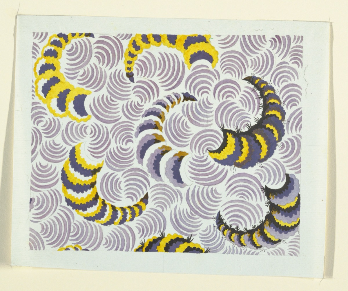Floral design for printed textiles — Louis-Albert DuBois, Swiss, 1752–1818; Fabrique de Fazy aux Bergues