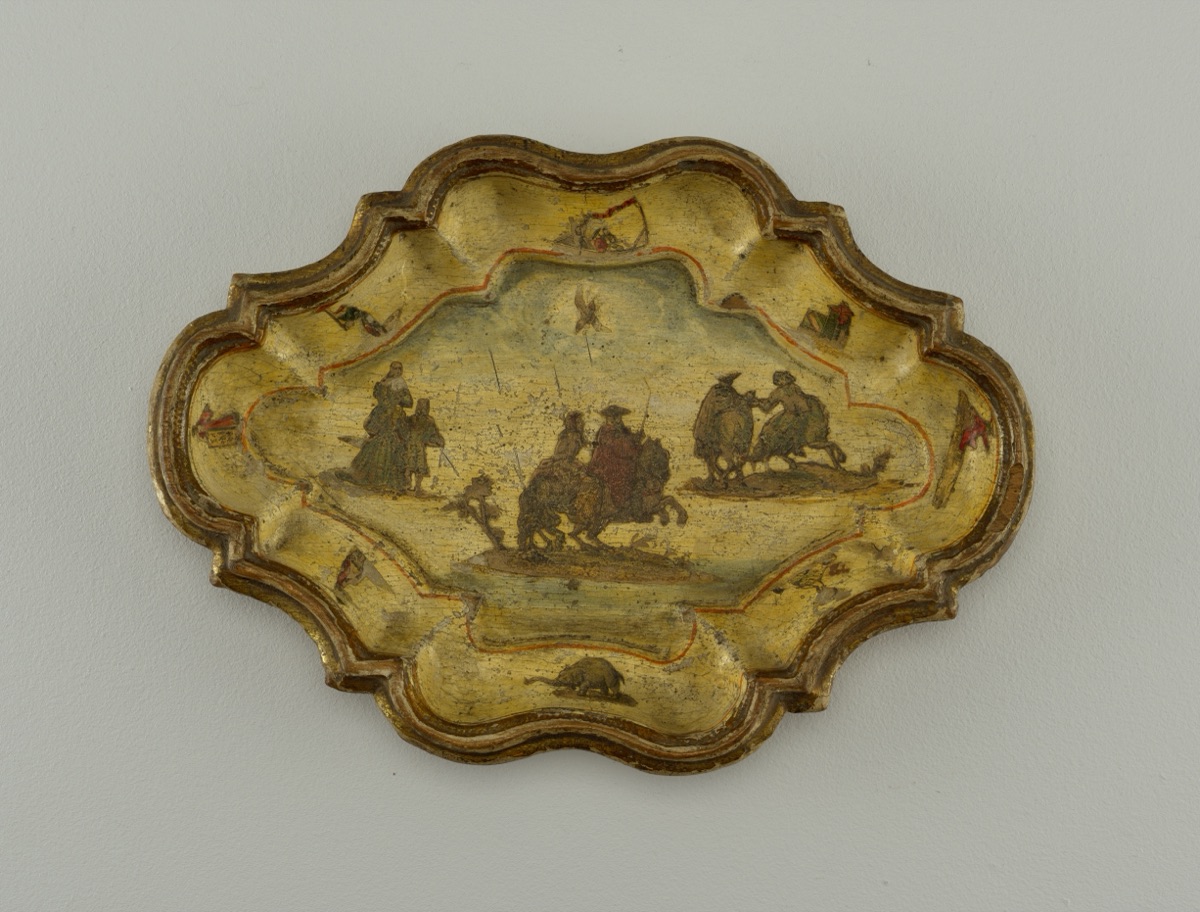 Dish with Figures on Horseback