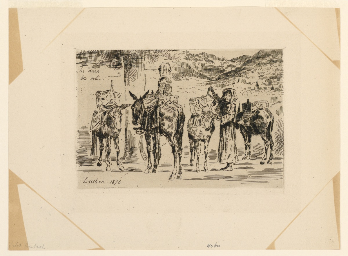 Les Anes du Midi — Félix Hilaire Buhot, French, 1847–1898
