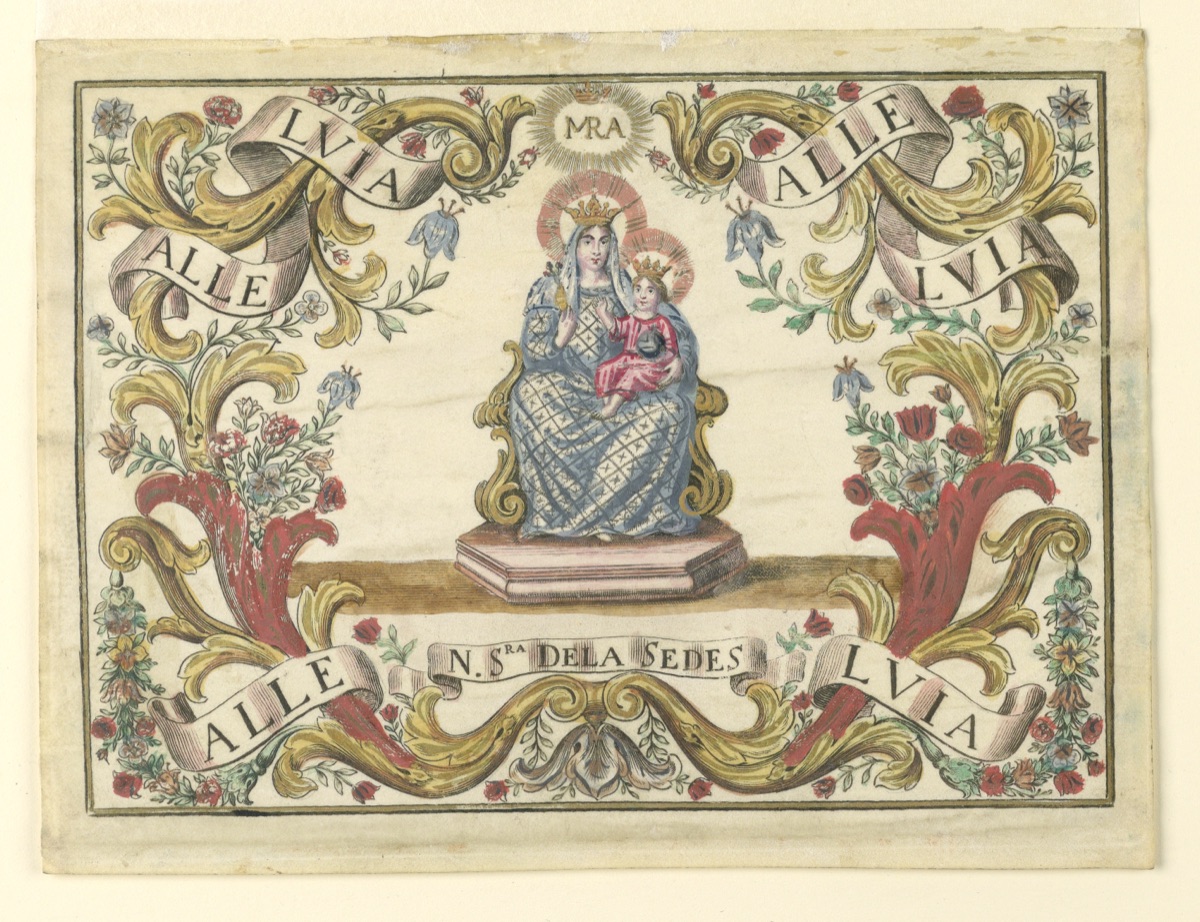 Devotional picture of the Madonna of the Chair