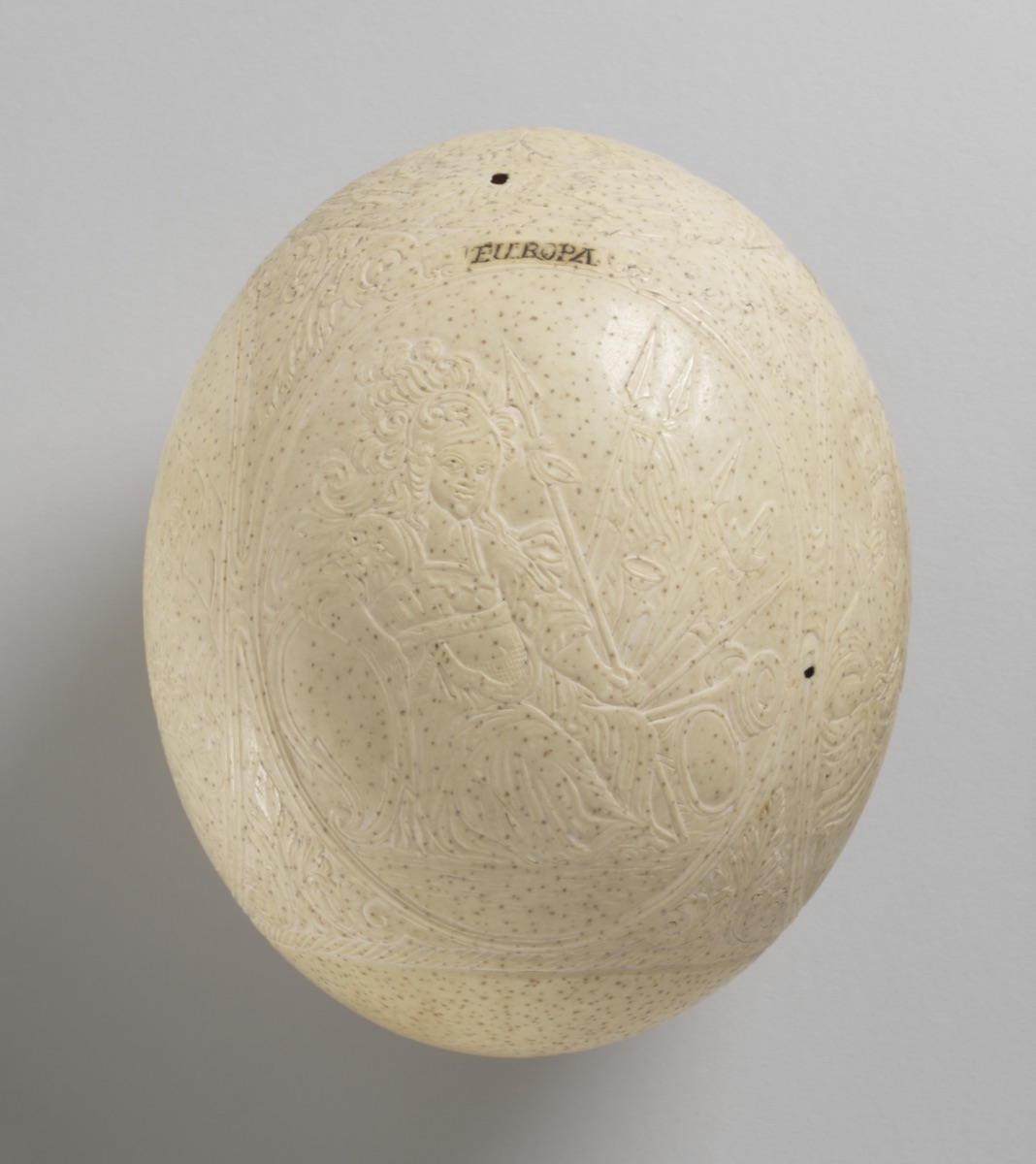 Ostrich egg and stand — After Johannes Meyer, Swiss, 1655 - 1712