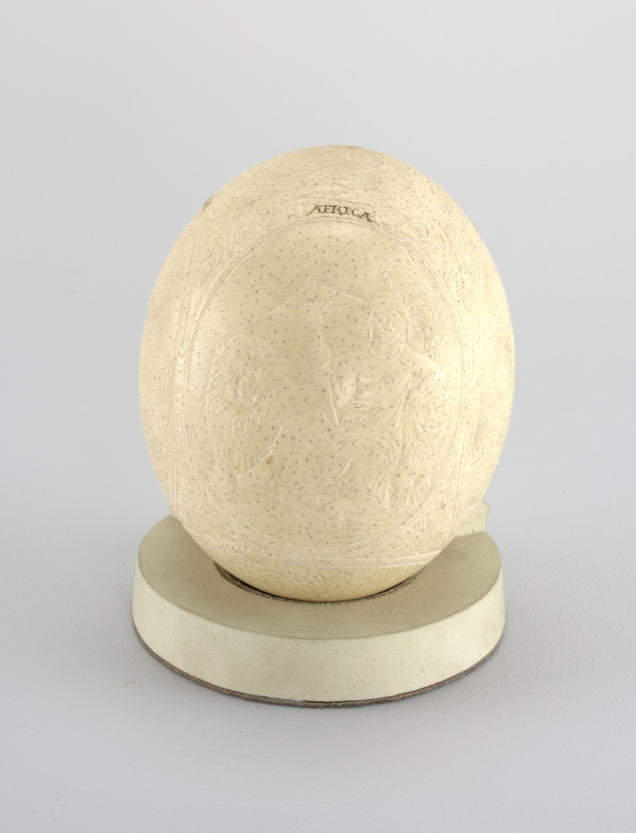 Ostrich egg and stand — After Johannes Meyer, Swiss, 1655 - 1712