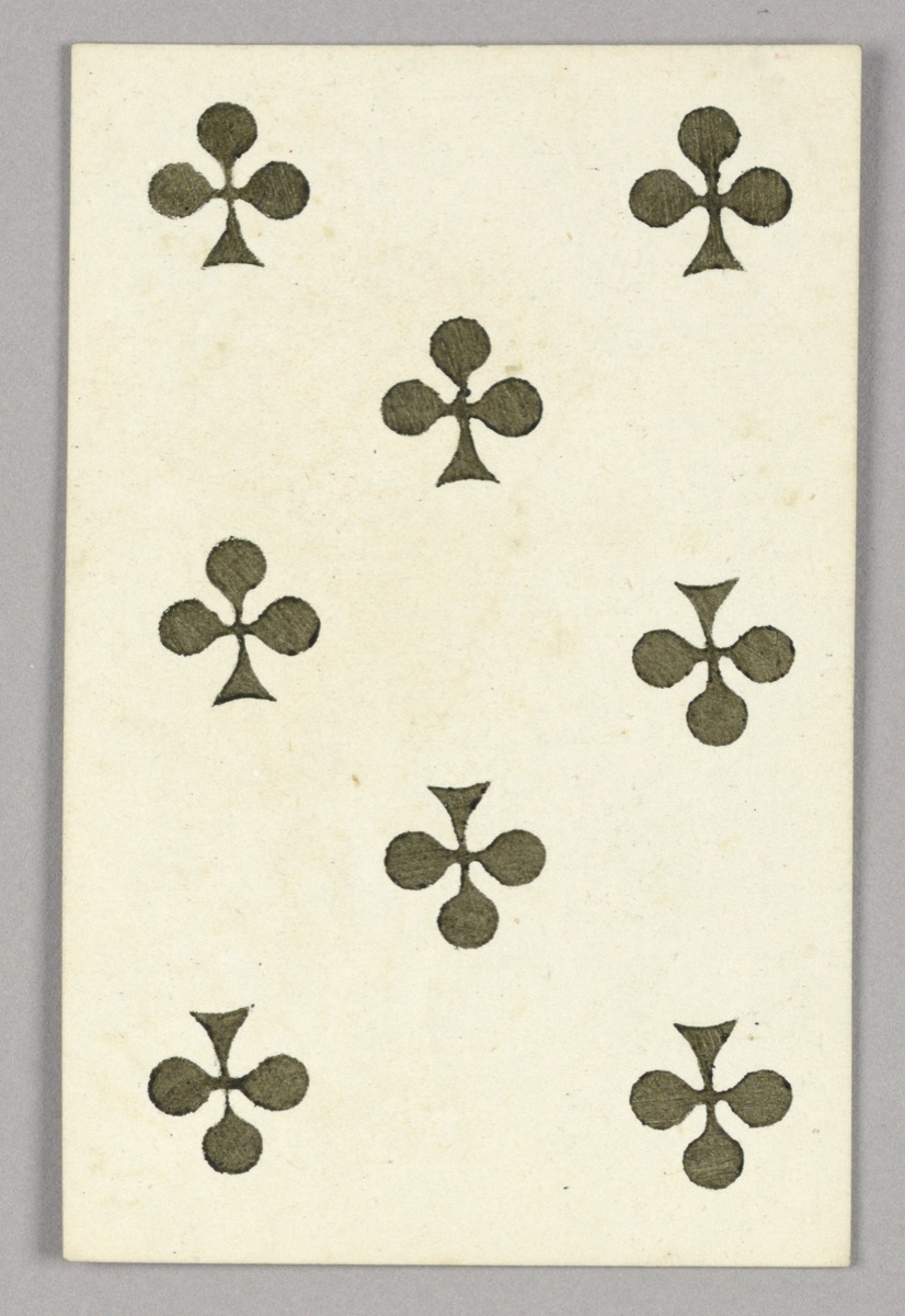 Eight of Clubs from Set of "Jeu Imperial–Second Empire–Napoleon III" Playing Cards — F. Chardon, French, active 19th c.