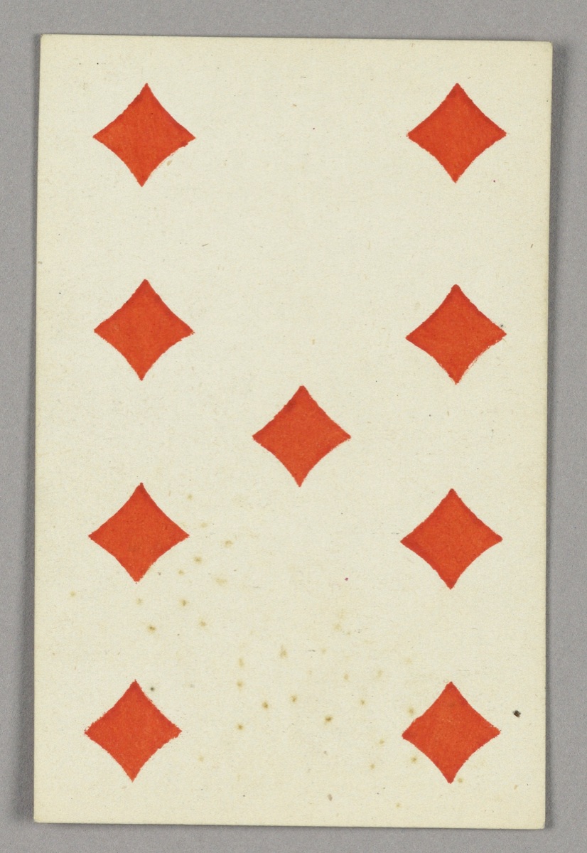 Nine of Diamonds from Set of "Jeu Imperial–Second Empire–Napoleon III" Playing Cards — F. Chardon, French, active 19th c.