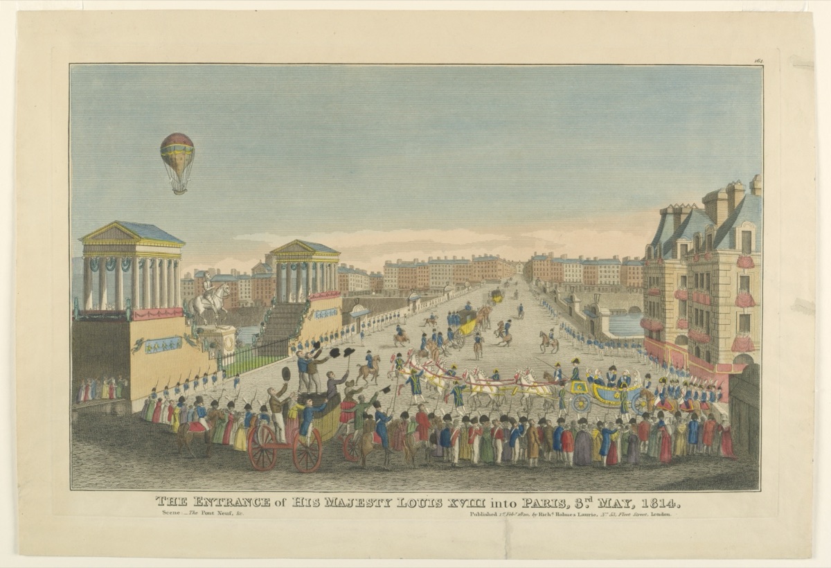 The Entrance of His Majesty Louis XVIII into Paris, 3rd May, 1814 — Richard Holmes Laurie, English, 1777 - 1858