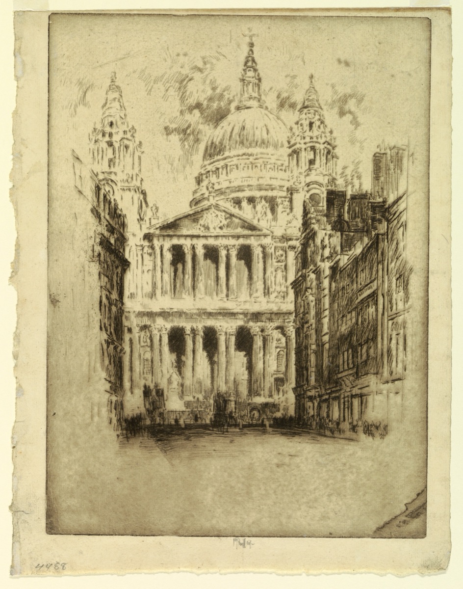 St. Paul's, Fleet Street, London — Joseph Pennell, American, active England, 1857–1926