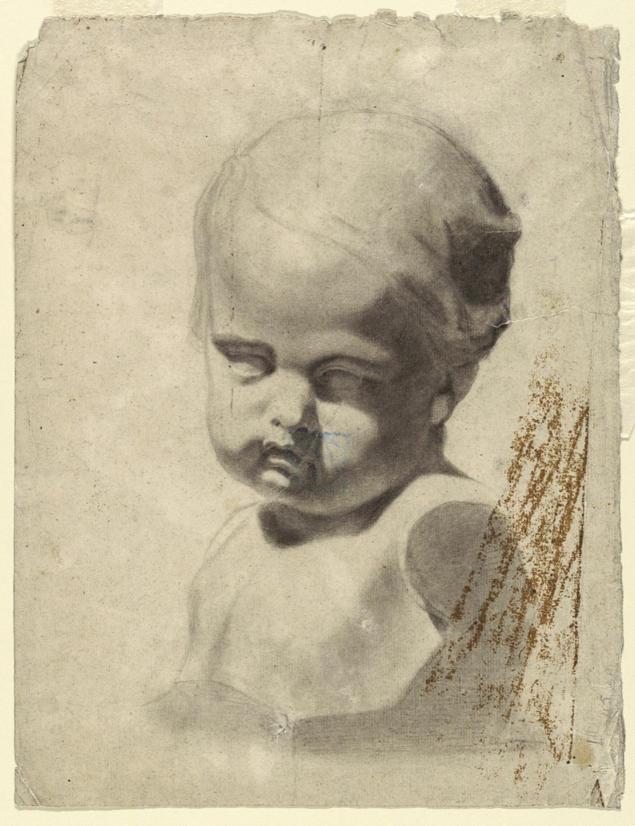 Study of a Bust of a Child (from a plaster cast) — Leon Dabo, American, 1868–1960
