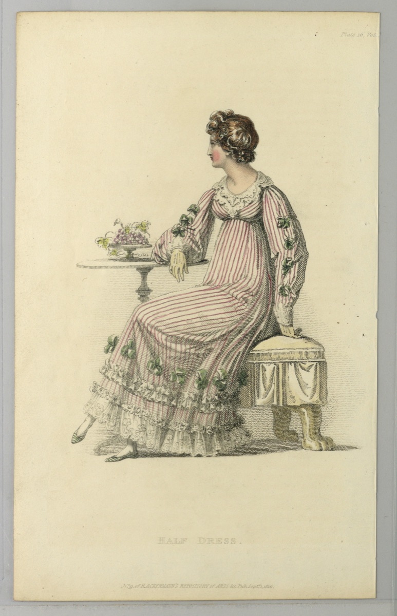 Half Dress — Rudolph Ackermann, English, b. Germany, 1764–1834