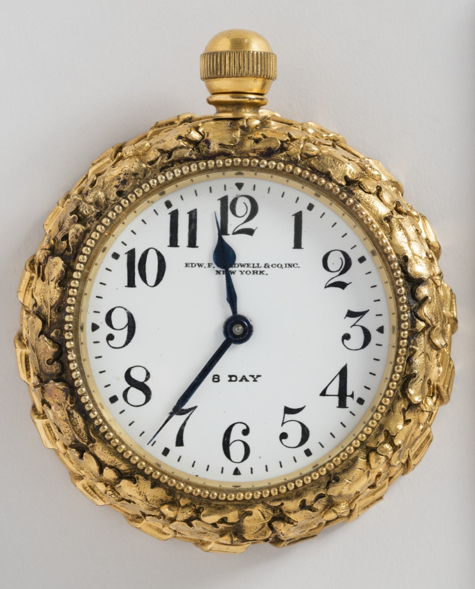 Desk Clock — Edward F. Caldwell; Henri Barbezat-Bôle