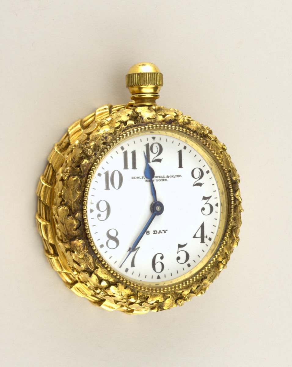 Desk Clock — Edward F. Caldwell; Henri Barbezat-Bôle