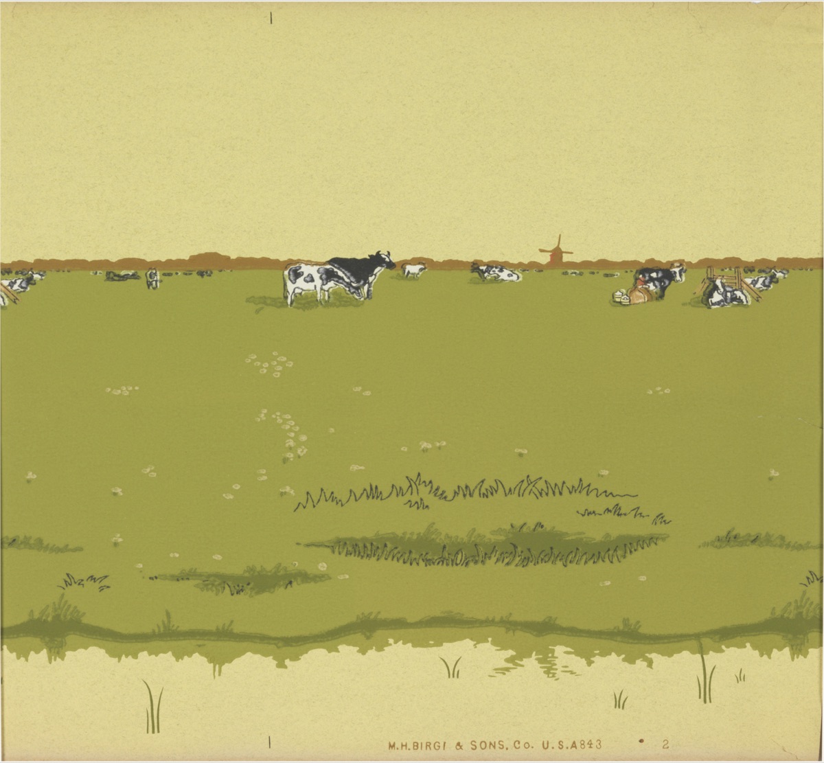 Frieze — M.H. Birge & Sons Co., 1834