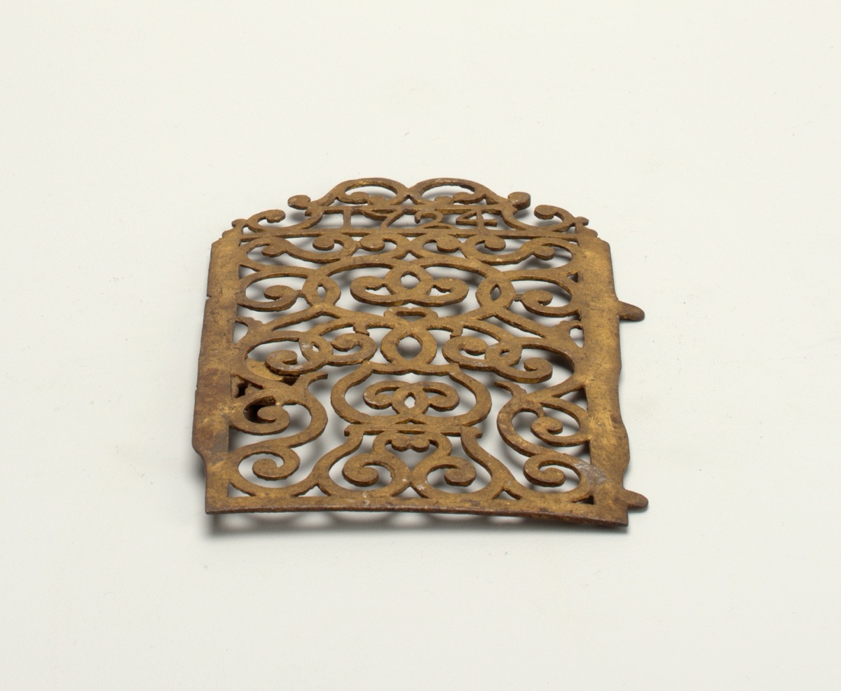 Lock with backplate, key