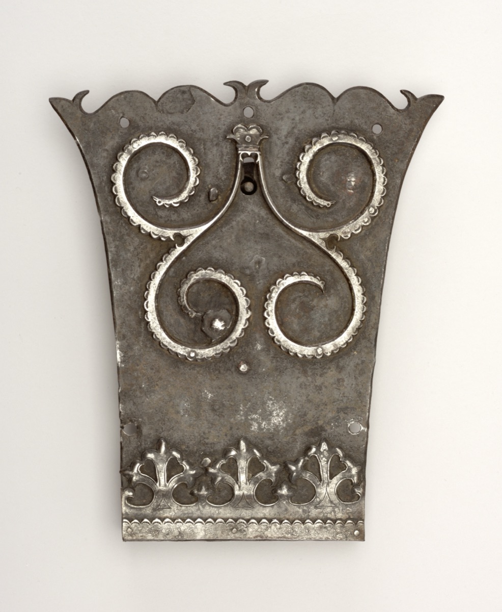 Lock with backplate, key