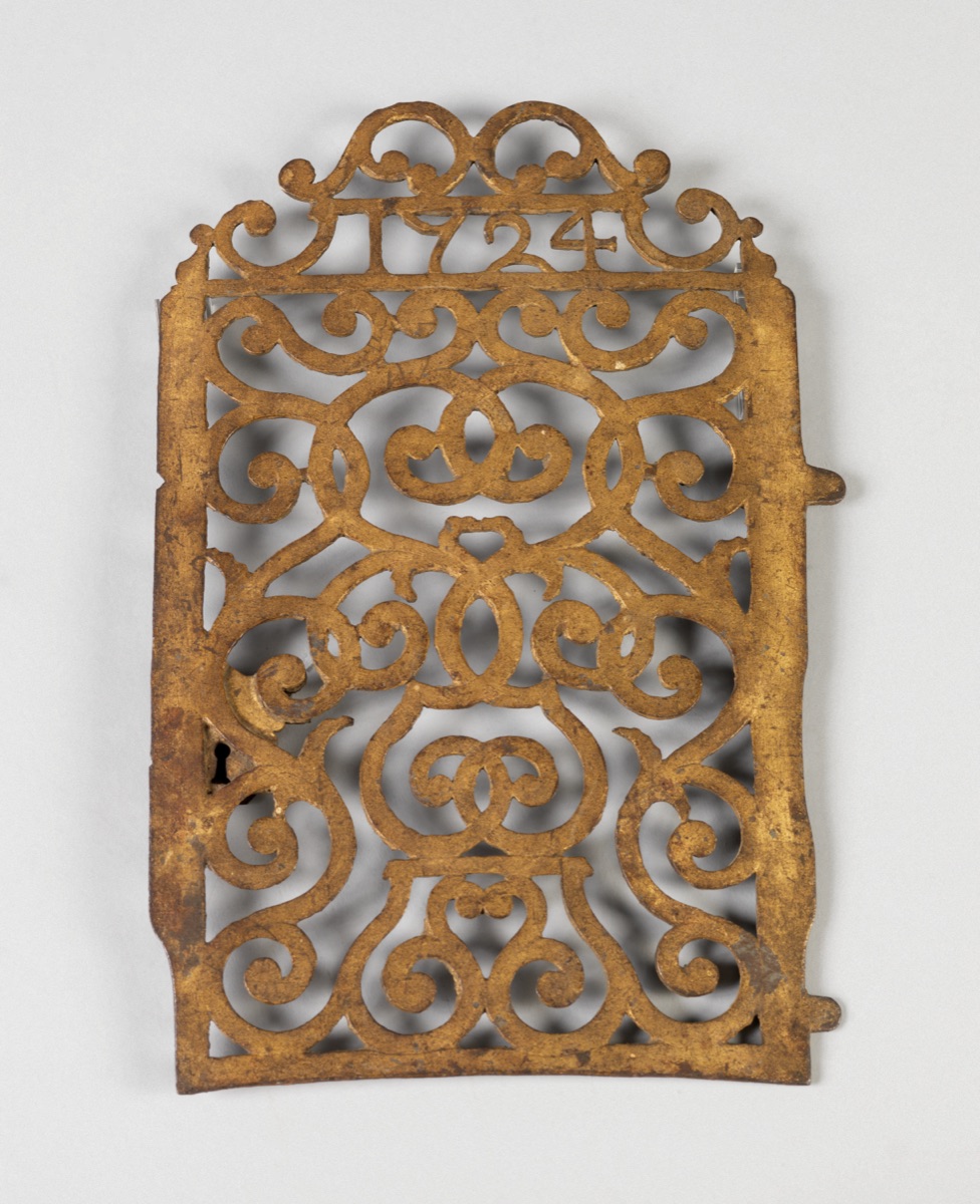 Lock with backplate, key