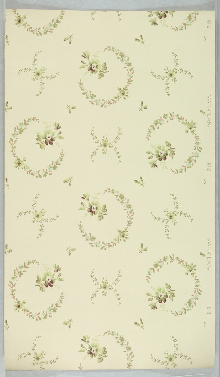 Ceiling paper — W.N. Peak, Brooklyn, New York, 1880 - 1900