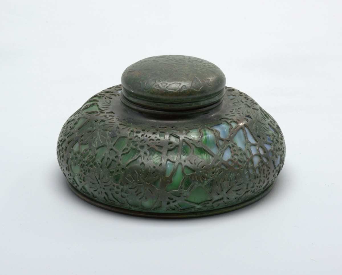 Ink well and lid — Louis Comfort Tiffany, American, 1848–1933