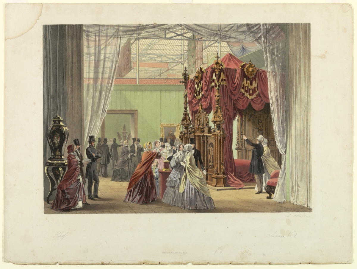 Austria No. 1: Plate from "Dickinson's Comprehensive Pictures of the Great Exhibition of 1851," published 1854. — Joseph Nash The Elder, British, 1808 - 1878