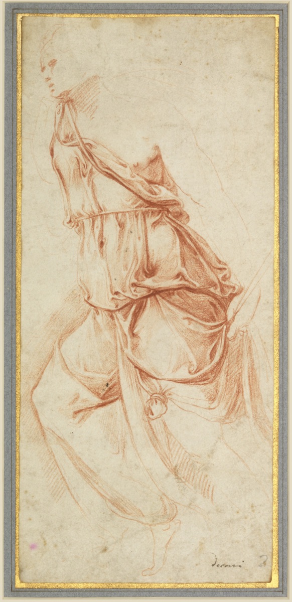 Drapery Study for the Angel of the Annunciation — Attributed to Battista Franco, Italian, ca. 1510–1561