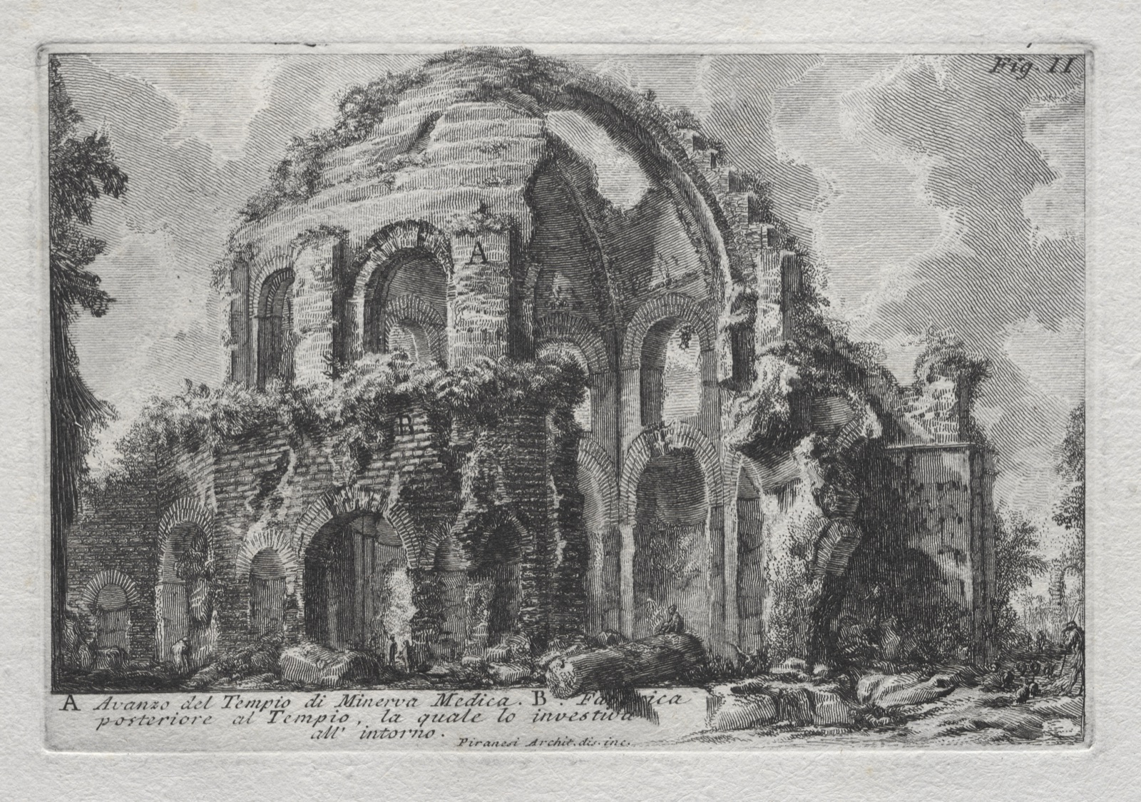 Avanzo del Tempio di Minerva Medica — Giovanni Battista Piranesi (Italian, 1720–1778)