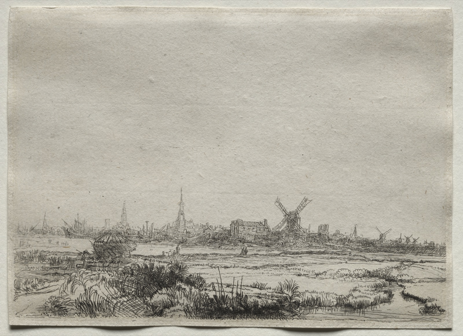 Copy of View of Amsterdam from the North West — Rembrandt van Rijn (Dutch, 1606–1669)