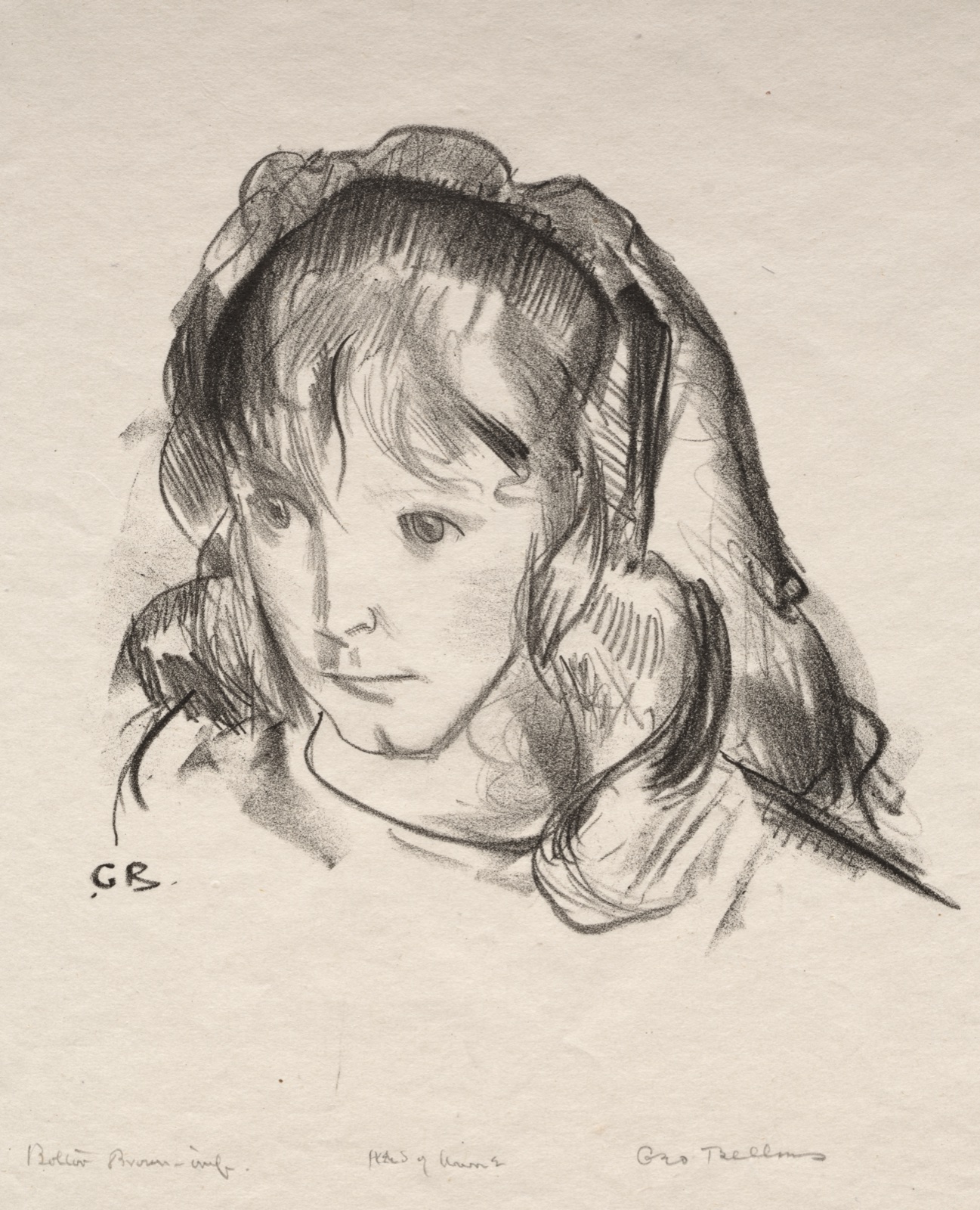 Head of Anne — George Bellows (American, 1882–1925)