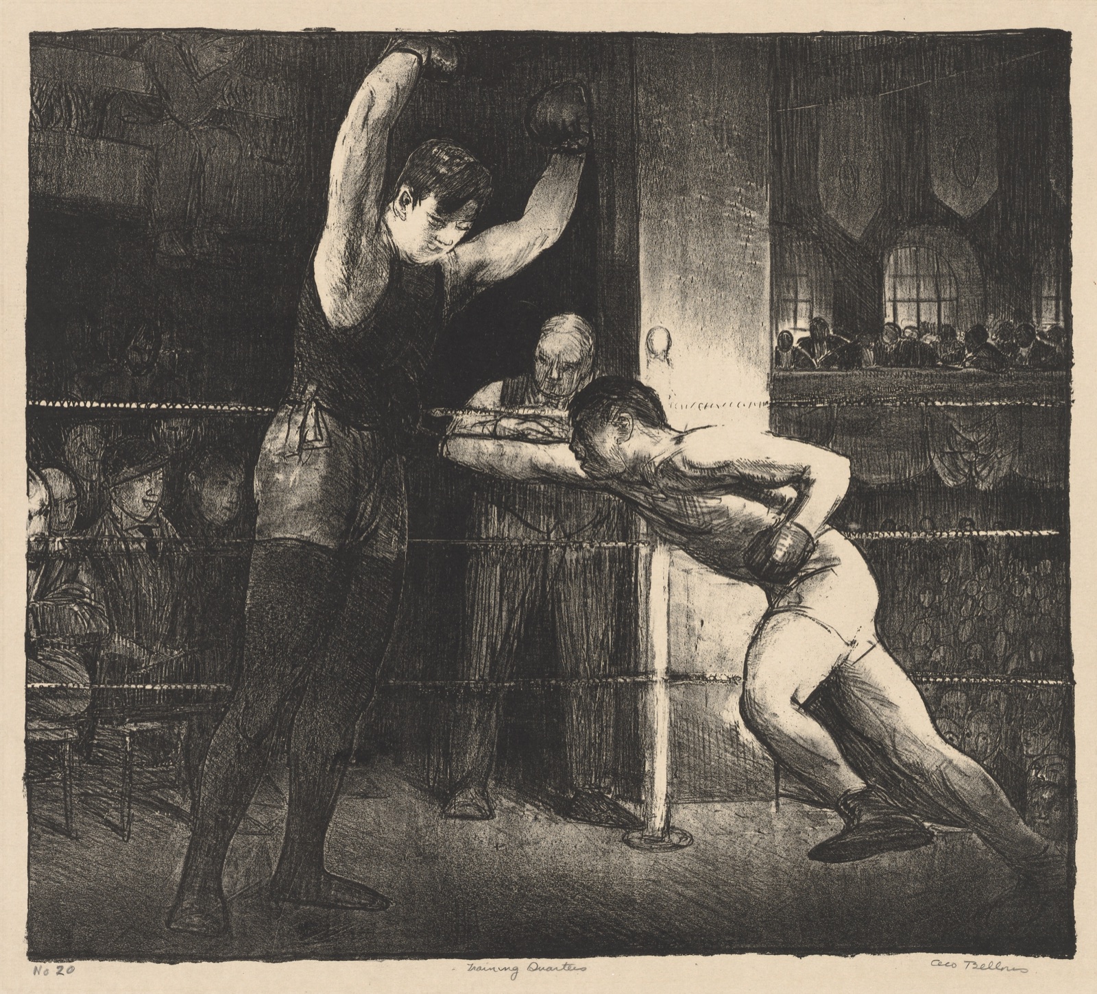 Training Quarters — George Bellows (American, 1882–1925)