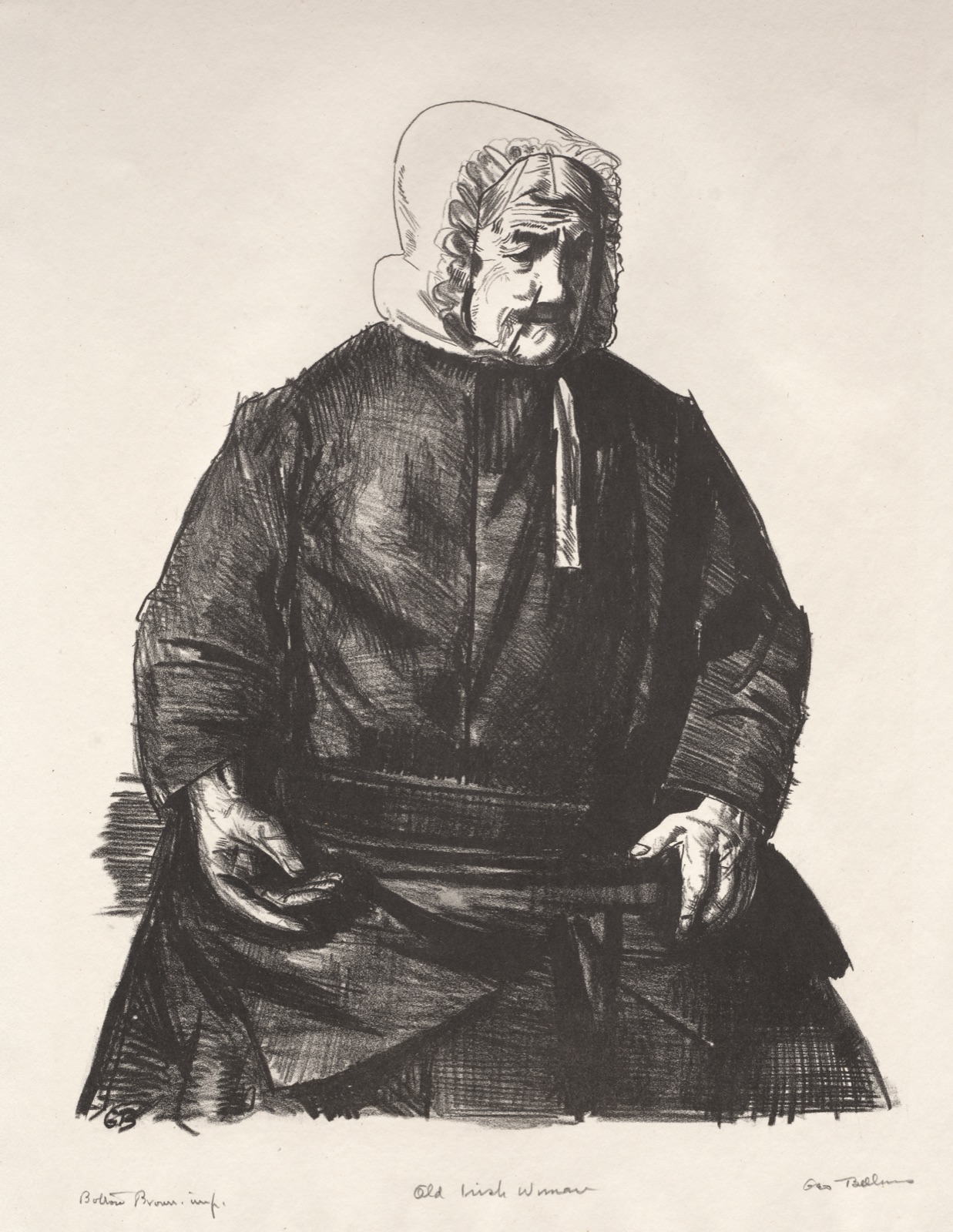 Old Irish Woman — George Bellows (American, 1882–1925)