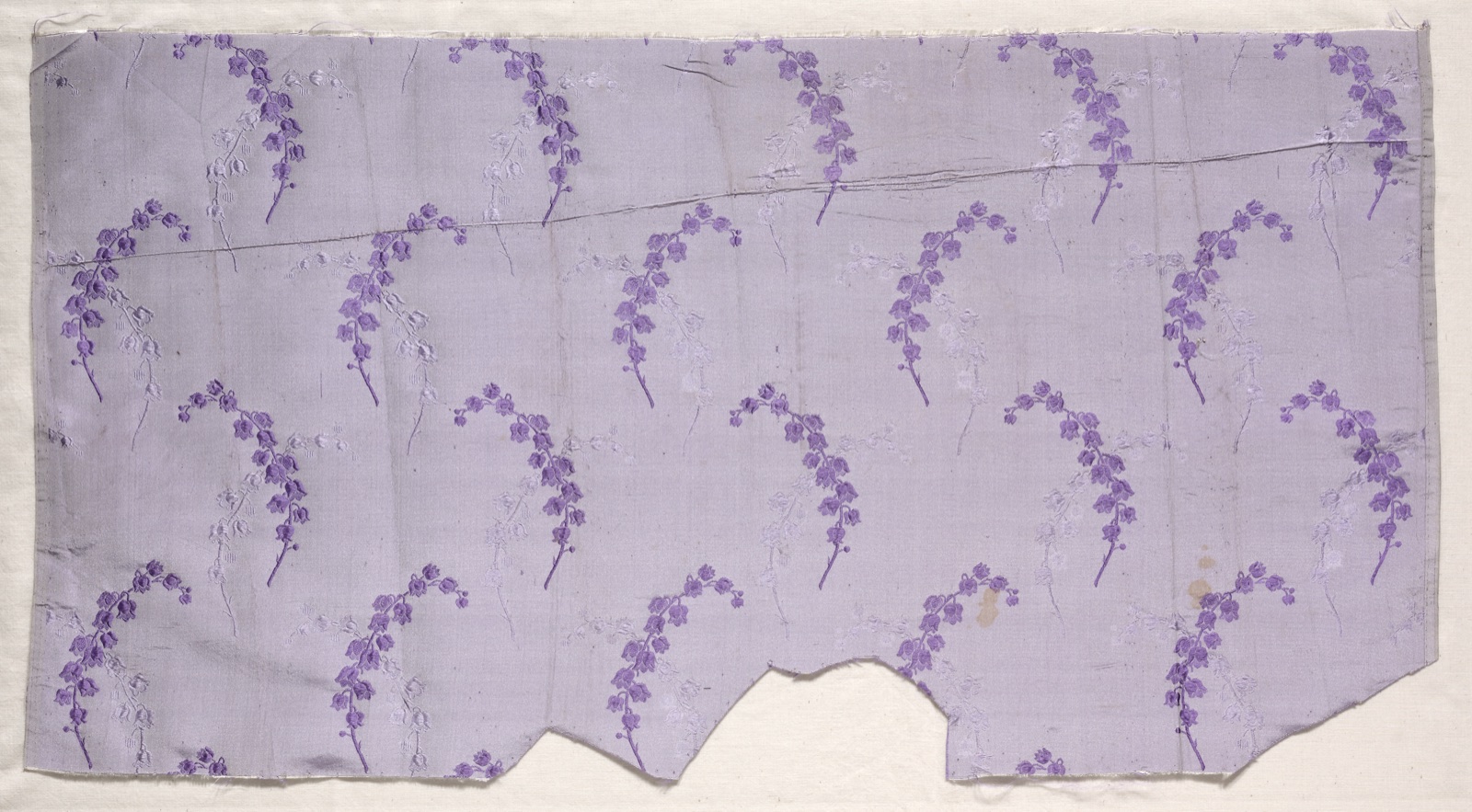 Brocaded Taffeta with Lily of the Valley Design