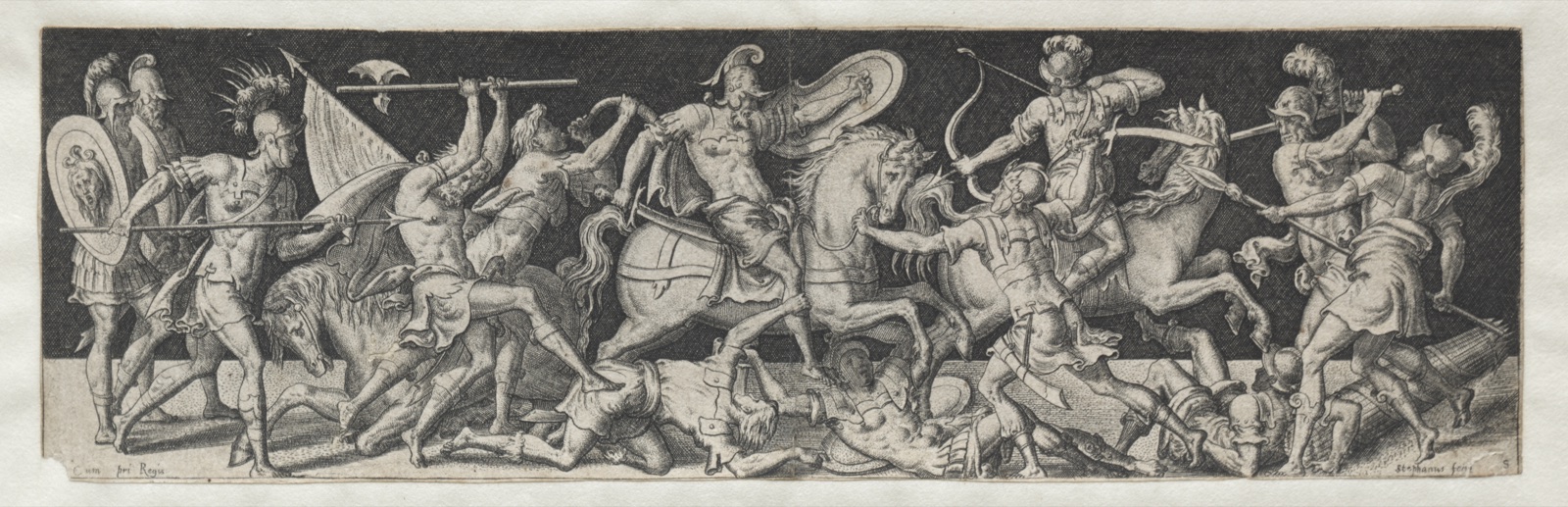Combats and Triumphs No. 12 — Etienne Delaune (French, 1518/19-c. 1583)