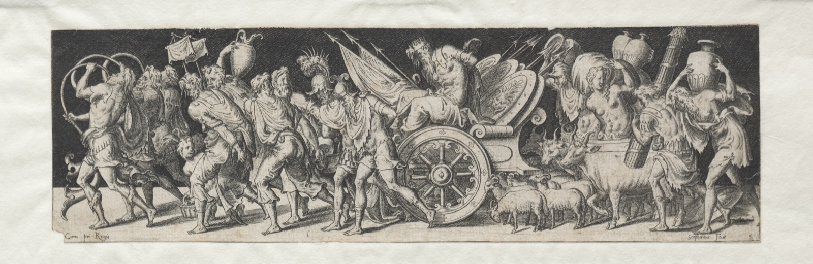 Combats and Triumphs No. 2: Triumphant March — Etienne Delaune (French, 1518/19-c. 1583)
