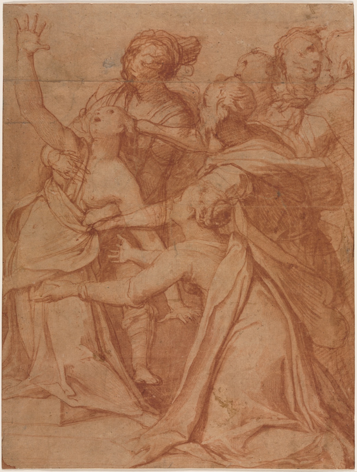 A Miracle of Saint Philip Benizzi: The Healing of a Demoniac Woman — Taddeo Zuccaro (Italian, 1529–1566)