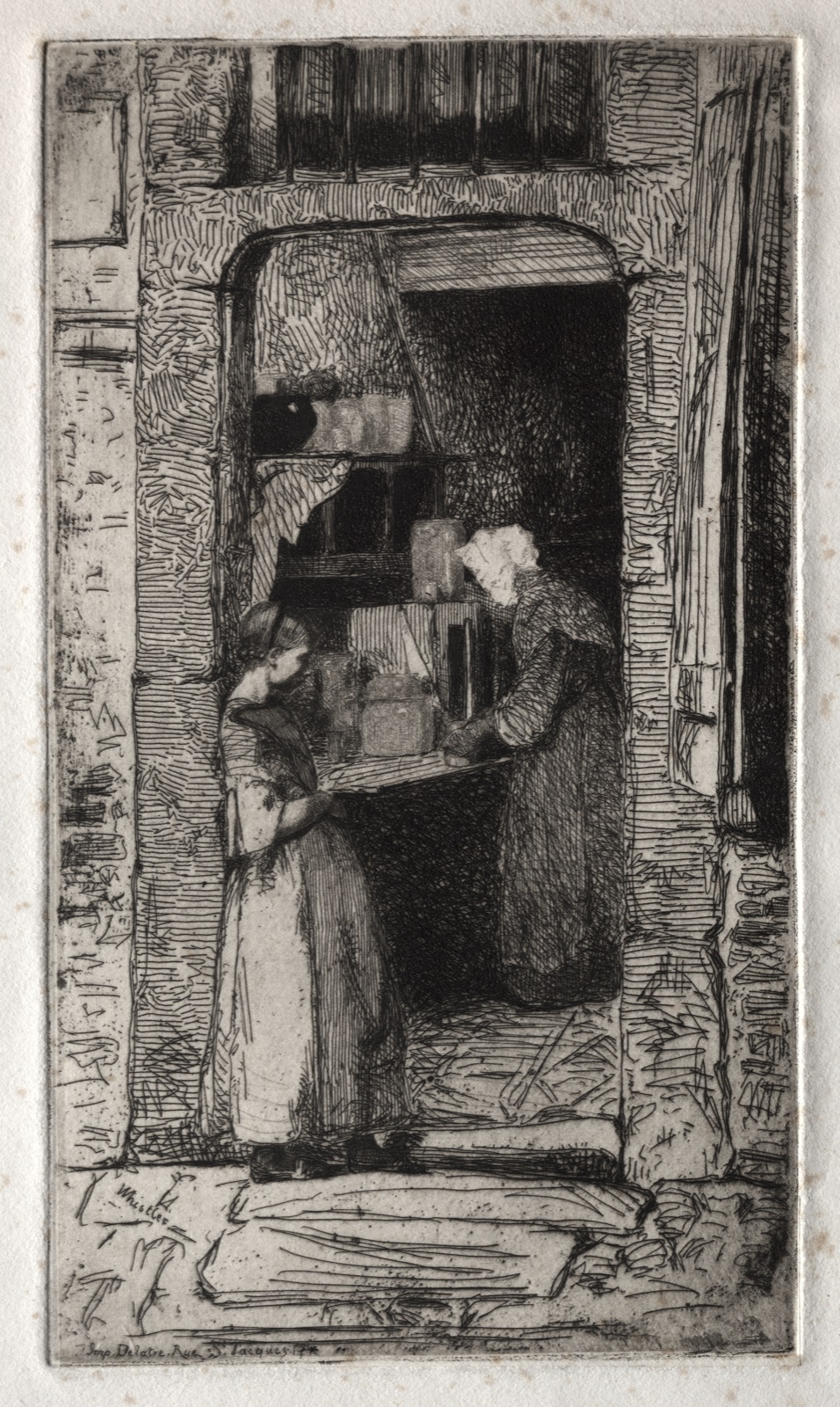Twelve Etchings from Nature: La Marchande de Moutarde — James McNeill Whistler (American, 1834–1903)