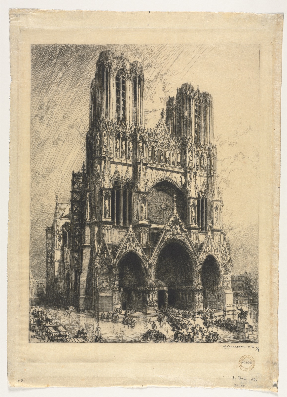 Reims Cathedral — Auguste Louis Lepère (French, 1849–1918)