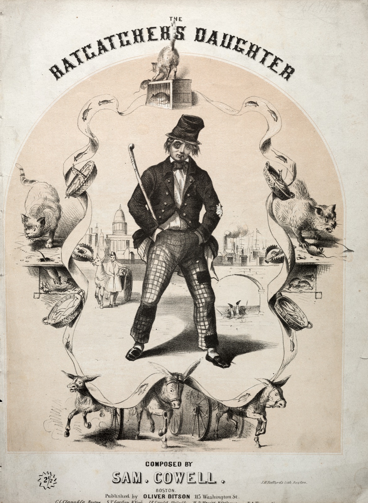 The Ratcatcher's Daughter - Sheet Music Cover — Winslow Homer (American, 1836–1910)