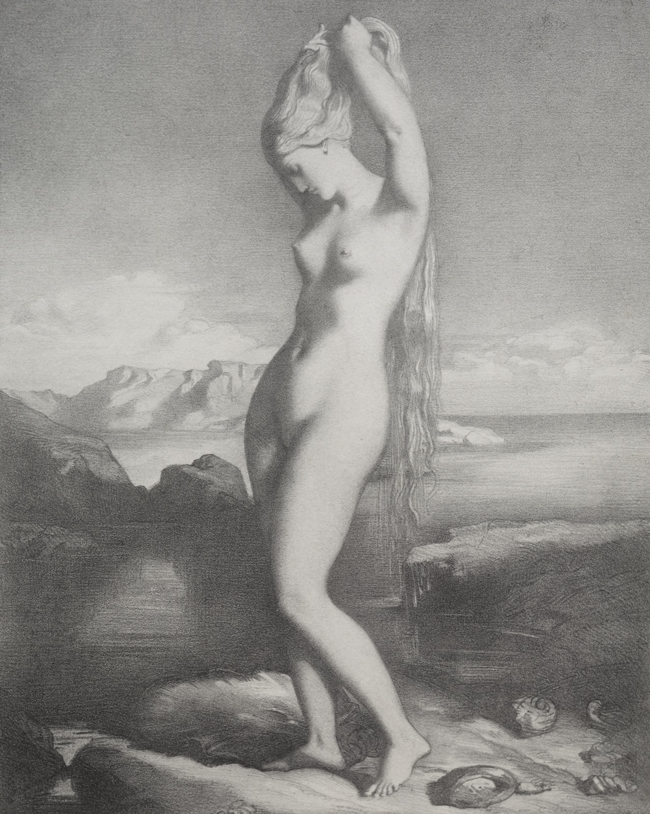 Venus Anadyomène — Théodore Chassériau (French, 1819–1856)