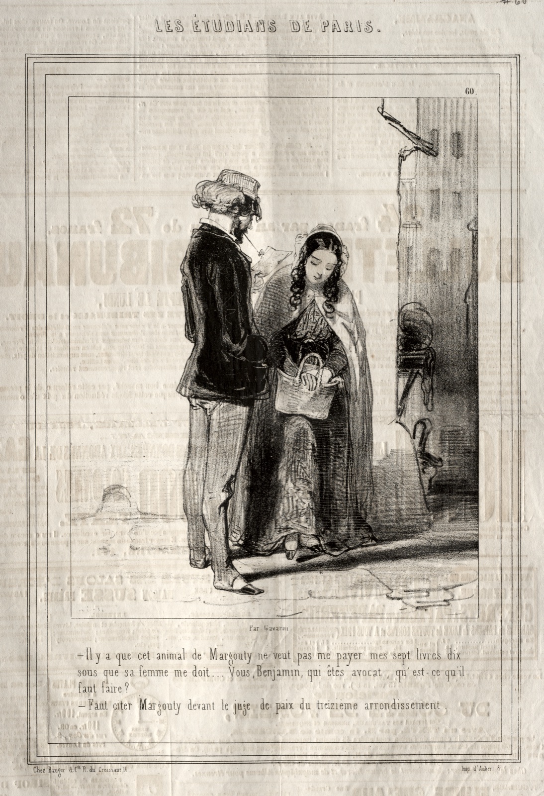 Les Étudiants de Paris — Paul Gavarni (French, 1804–1866)