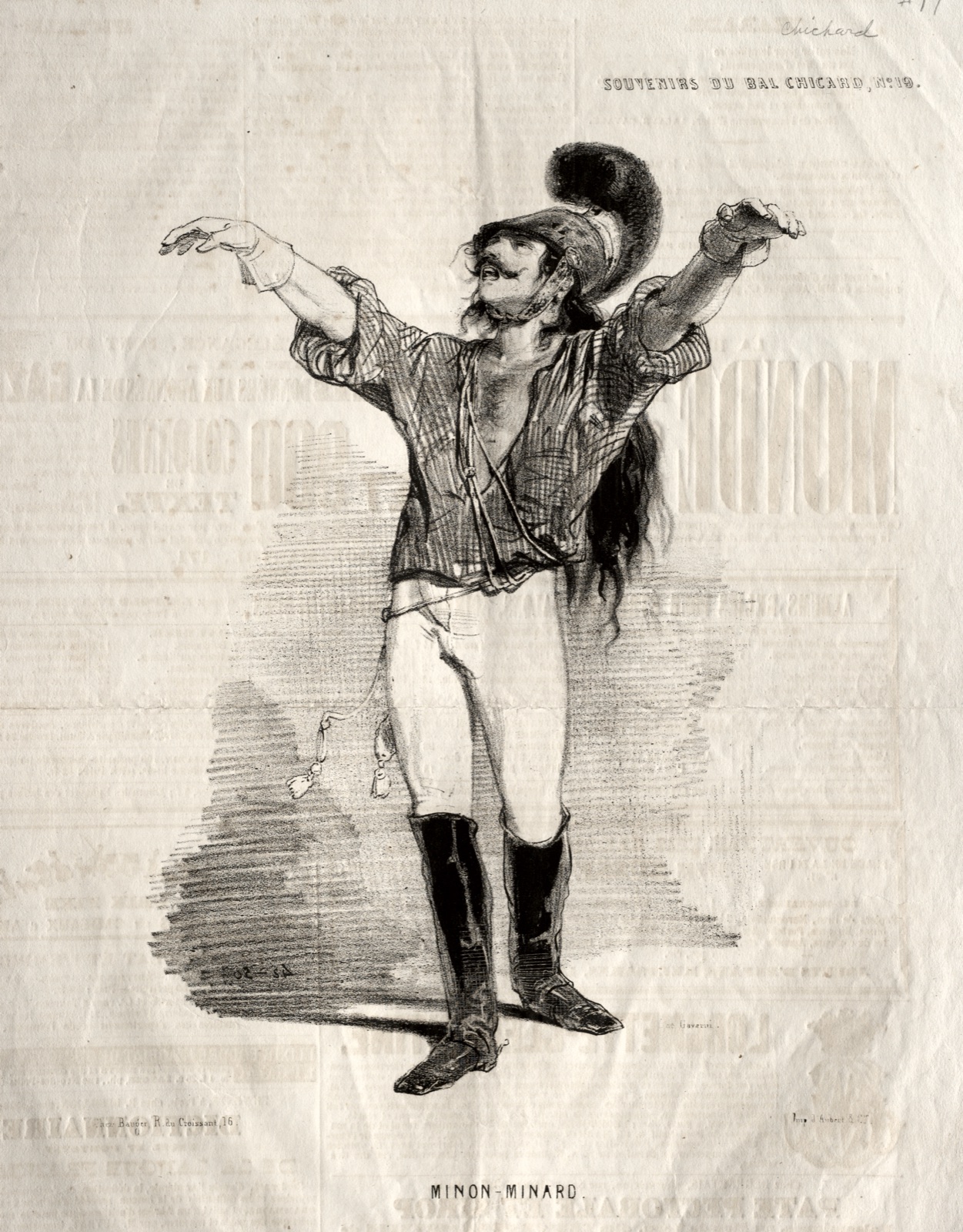 Souvenirs du Bal Chicard: Mignon-Minard — Paul Gavarni (French, 1804–1866)
