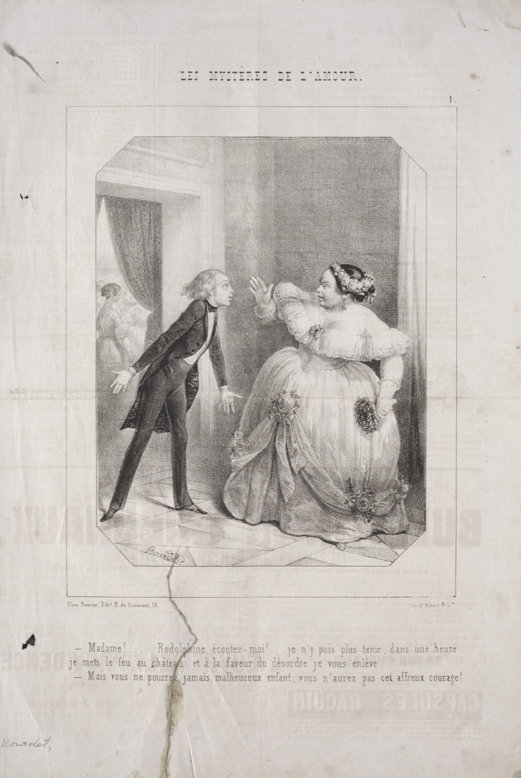 Les Mystères de l'amour: No. 1 — Joseph Guillaume Bourdet (French, 1799–1869)