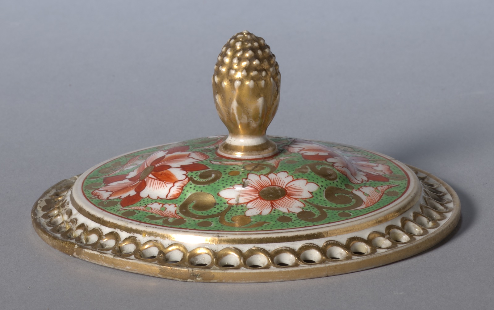 Cover for a Potpourri Vase — Derby (Crown Derby Period) (British)