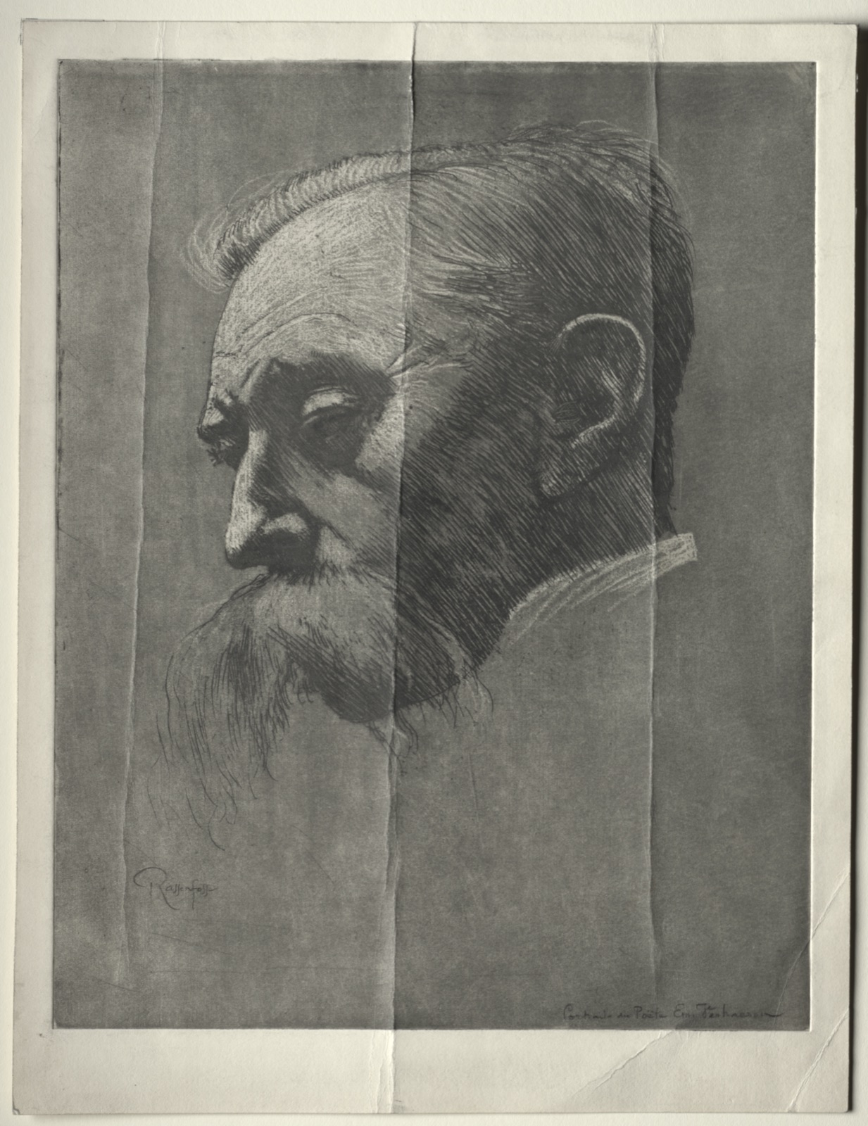 Portrait of Emile Verhaeren — Armand Rassenfosse (Belgian, 1862–1934)