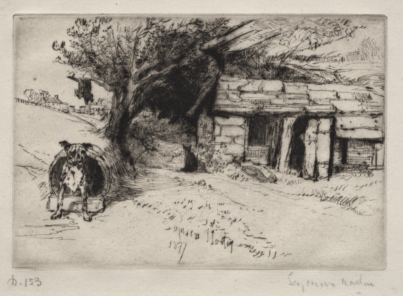 The Cabin — Francis Seymour Haden (British, 1818–1910)