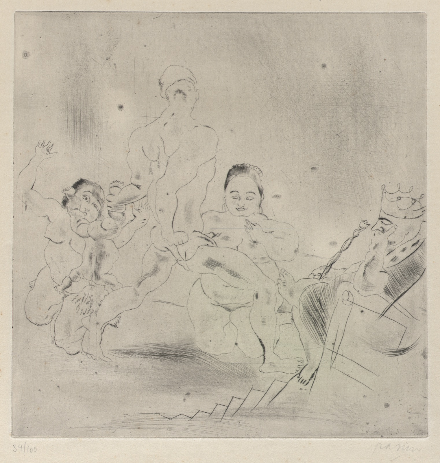 The Judgment of Solomon — Jules Pascin (French, 1885–1930)