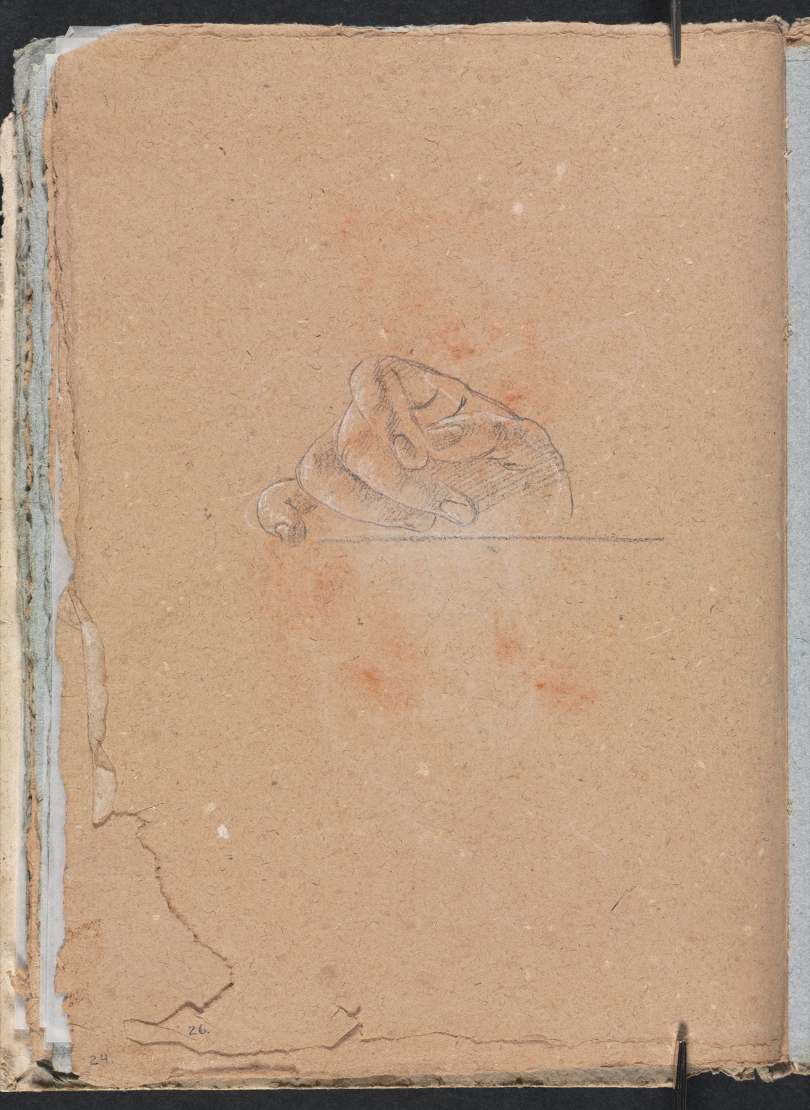 Verona Sketchbook:Right hand (page 26) — Francesco Lorenzi (Italian, 1723–1787)