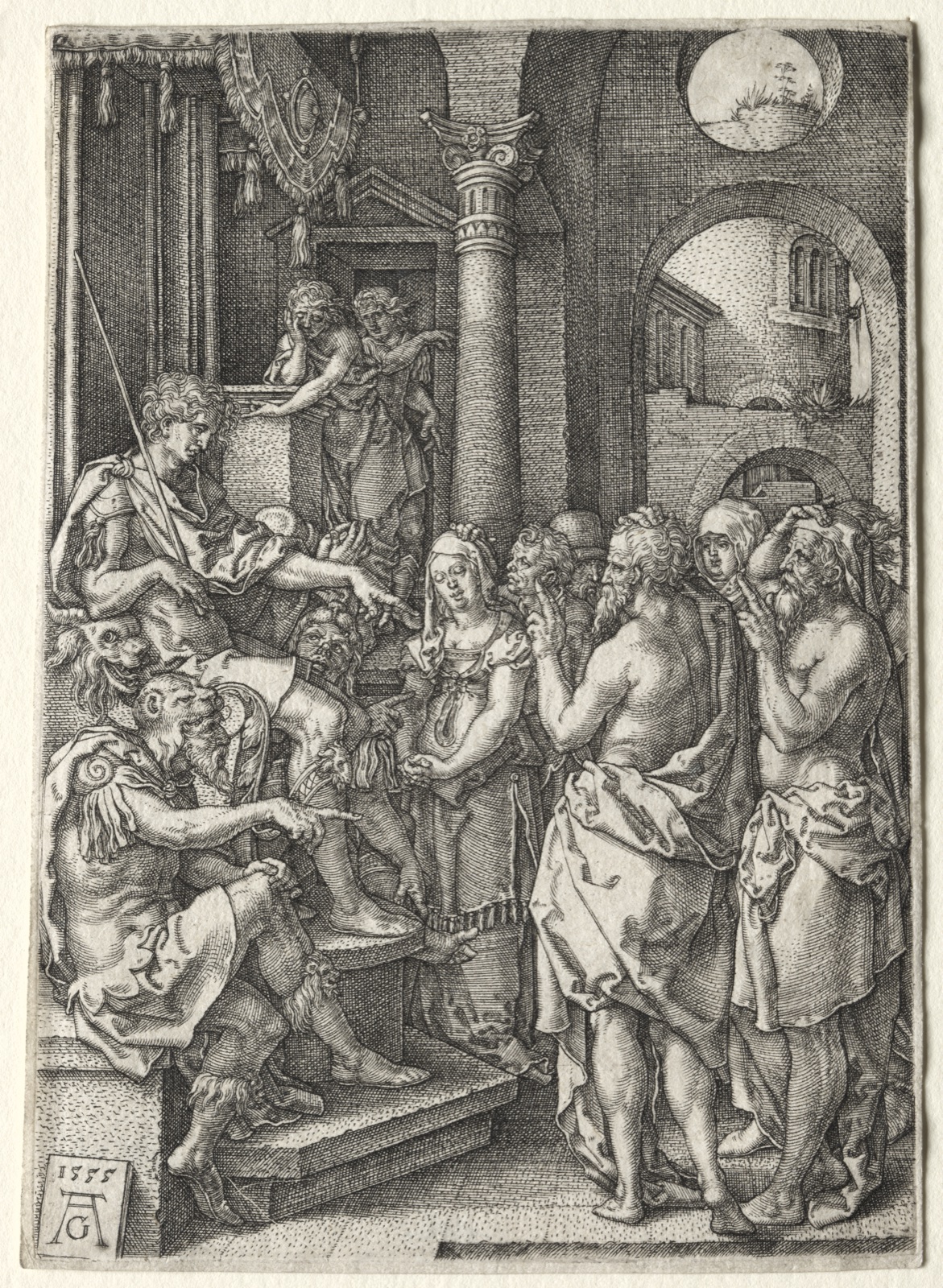 The Story of Susanna: Susanna Accused of Adultery — Heinrich Aldegrever (German, 1502–1555/61)